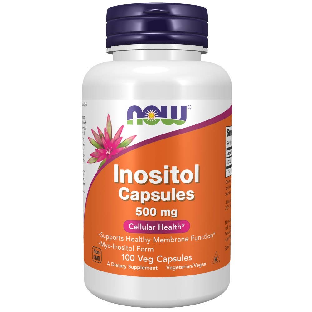 Now® Foods NOW Inositol (myo-inositol), 500 mg, 100 kapslí Obrázek