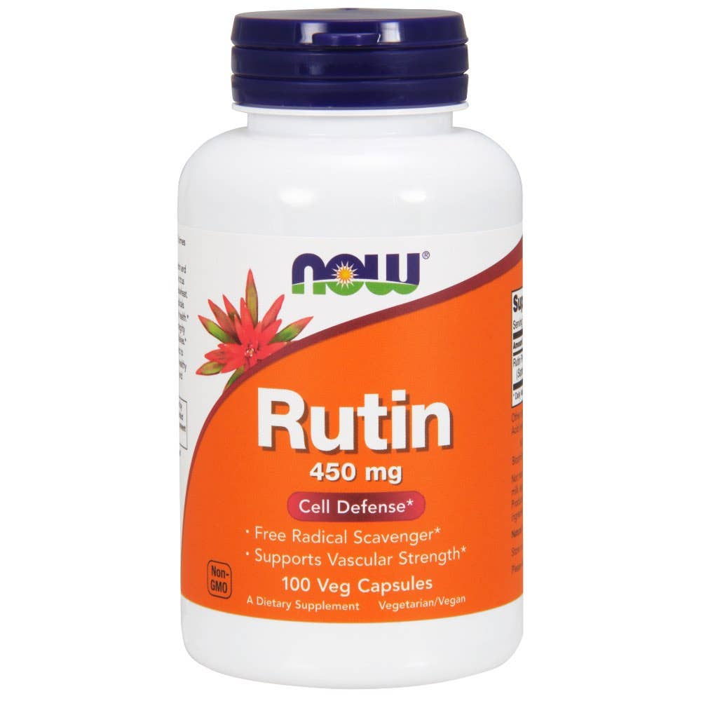 Now® Foods NOW Rutin, 450 mg, 100 rostlinných kapslí Obrázek