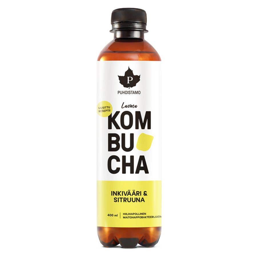 Puhdistamo Kombucha zázvor a citrón BIO 370 ml Obrázek