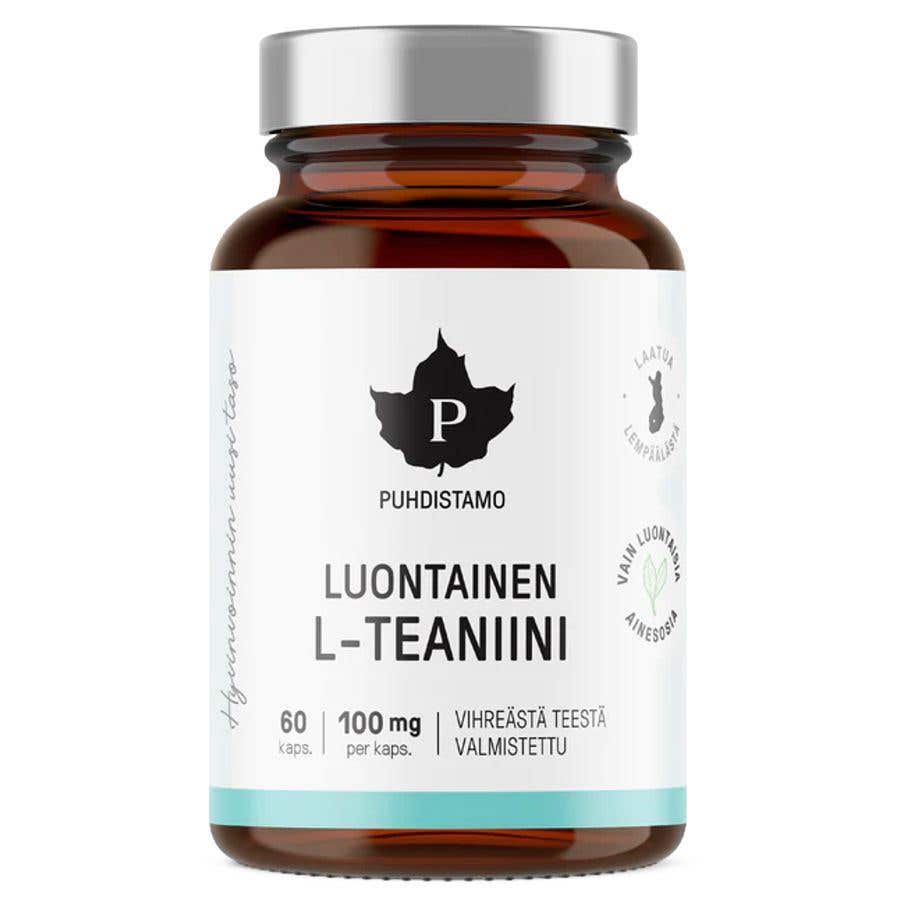 Puhdistamo L-Theanine Natural 60 cps koupíte na Vitalpoint.cz