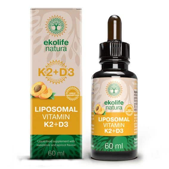 Ekolife Natura Liposomal Vitamin K2 + D3 60 ml Obrázek