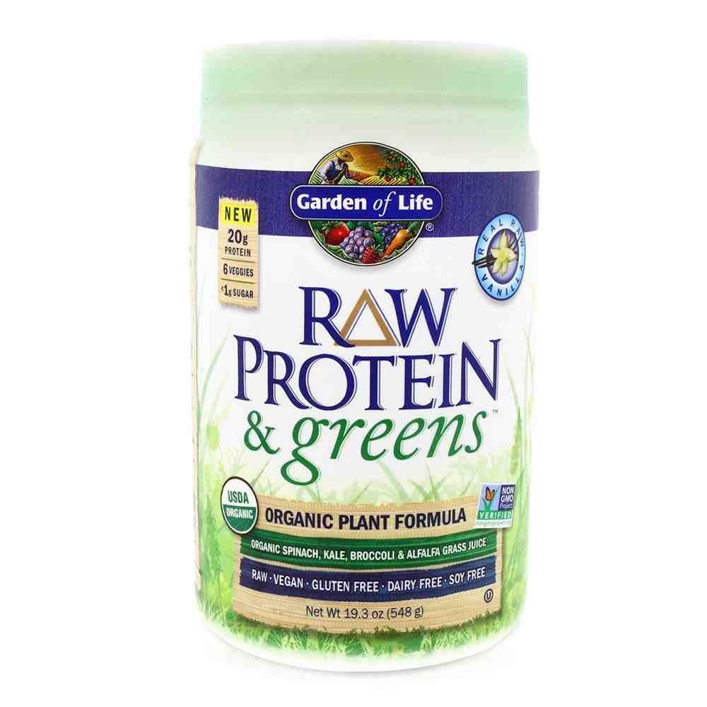 Garden of Life RAW Protein & Greens Organic rostlinný protein příchuť Vanilla 550 g koupíte na Vitalpoint.cz