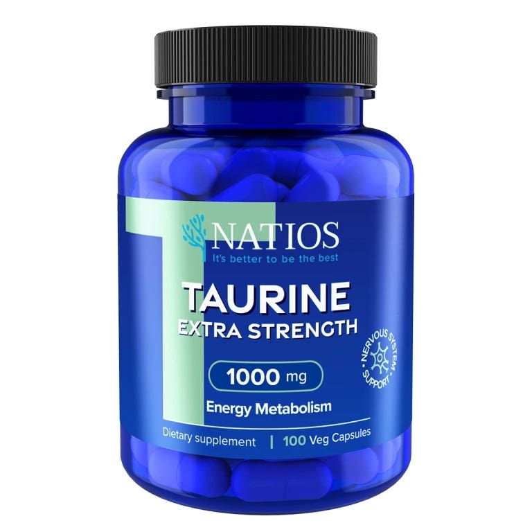 Natios Taurine Extra Strength 1000 mg 100 kapslí
