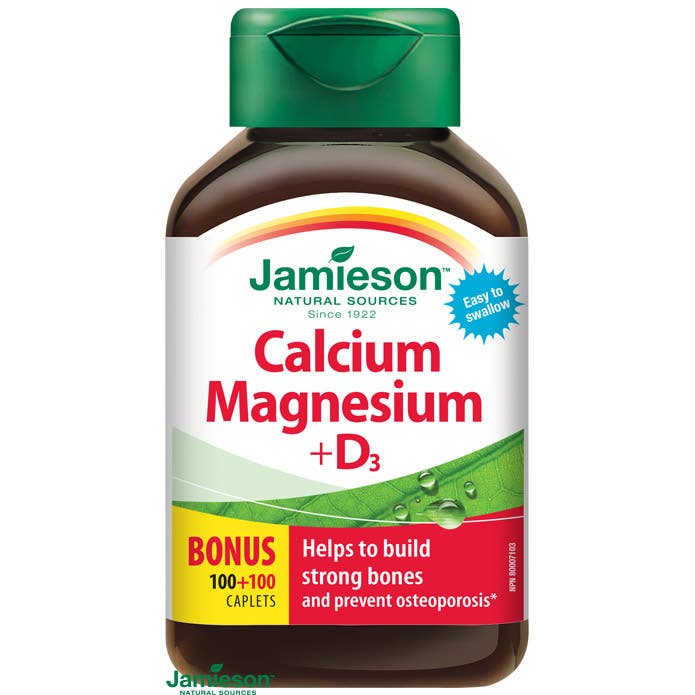 JAMIESON Vápník Hořčík a vitamín D3 tbl.200 koupíte na Vitalpoint.cz