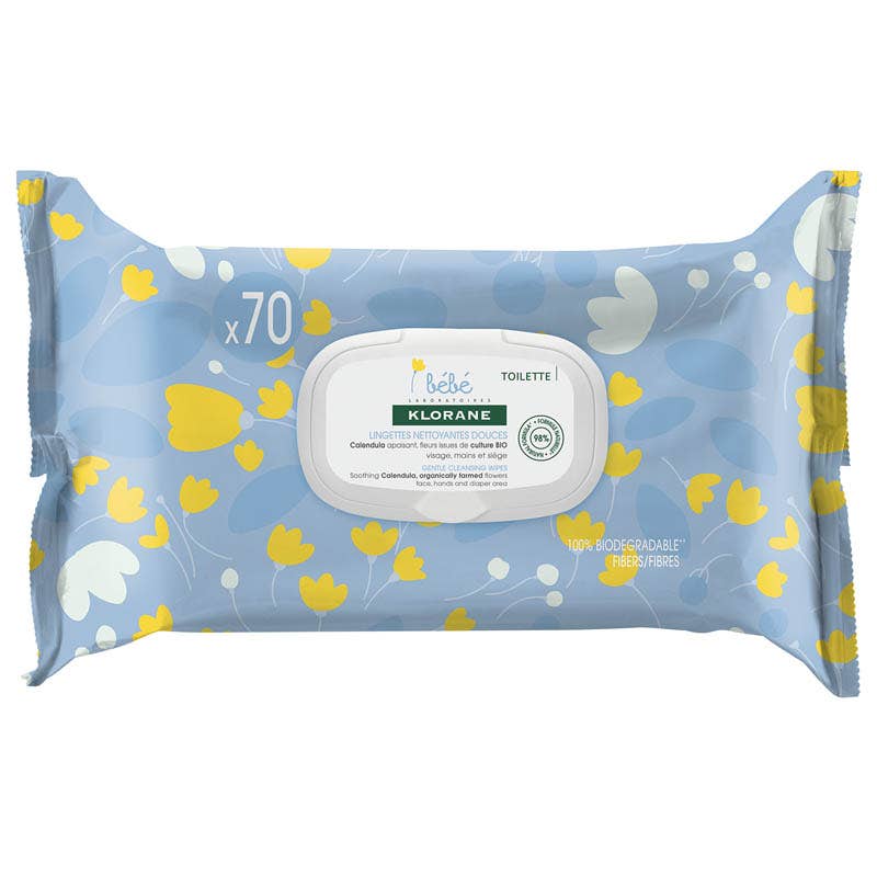 Klorane Bebe Jemné čisticí ubrousky 70 ks Obrázek