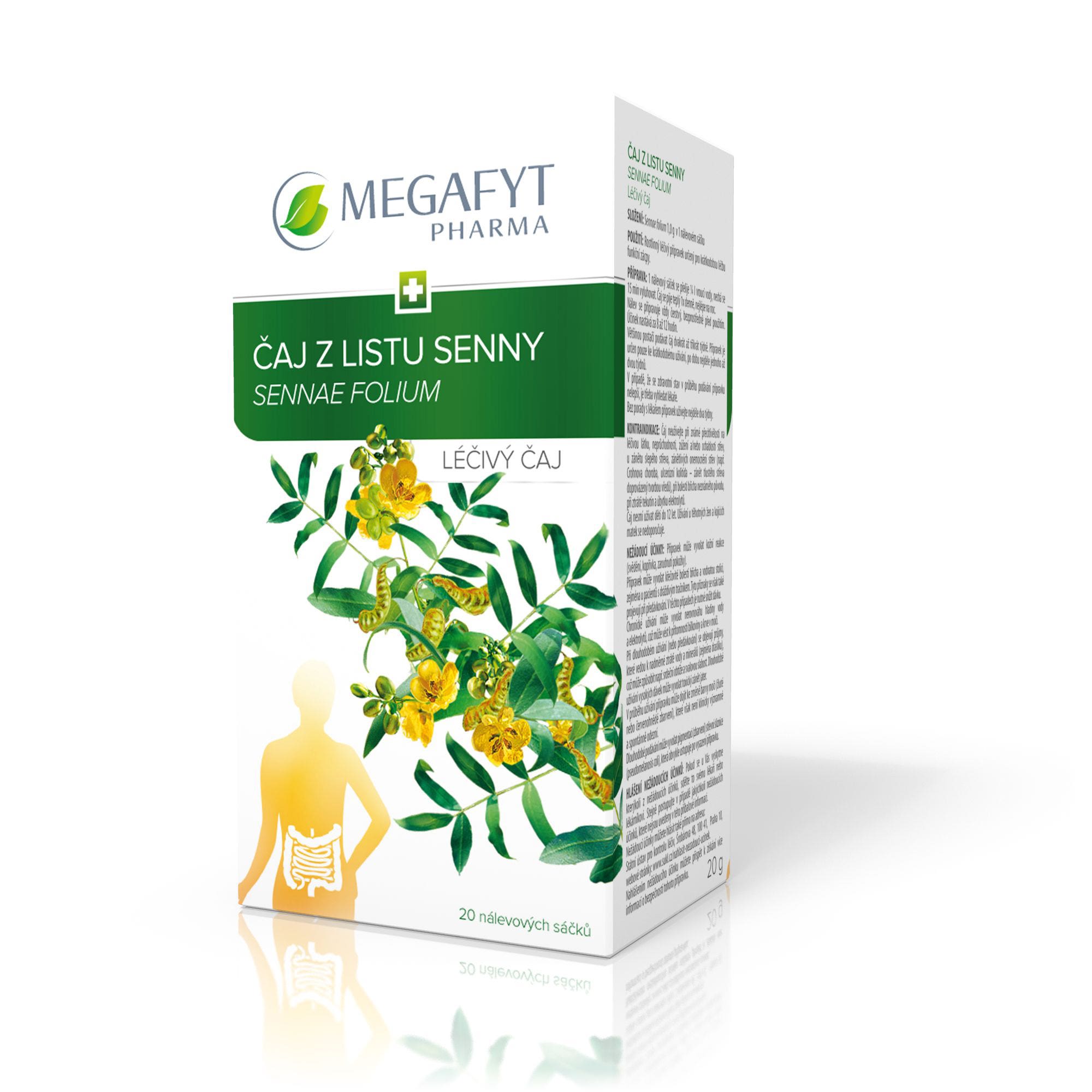 Megafyt léčivý čaj z listu senny 20 nálevových sáčků