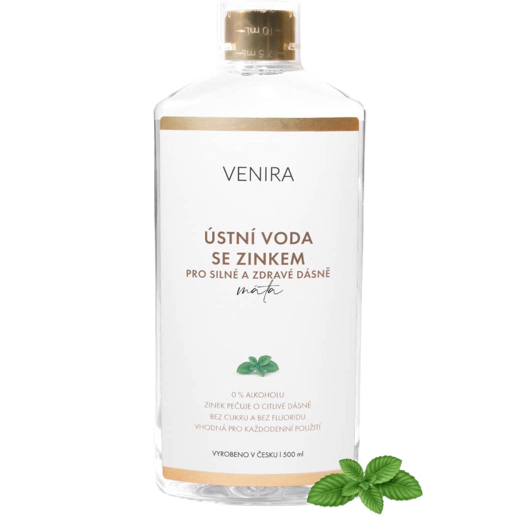 Venira Ústní voda se zinkem pro silné a zdravé dásně - máta 500 ml