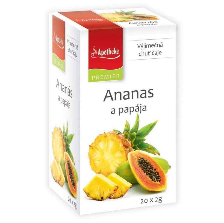 Apotheke Čaj Ananas a papája 20 nálevových sáčků