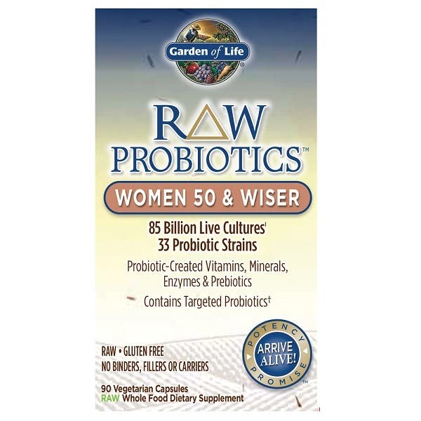 Garden of life RAW Probiotika pro ženy po 50+ - 85mld. CFU, 33 probiotických kmenů, 90 rostlinných kapslí Obrázek