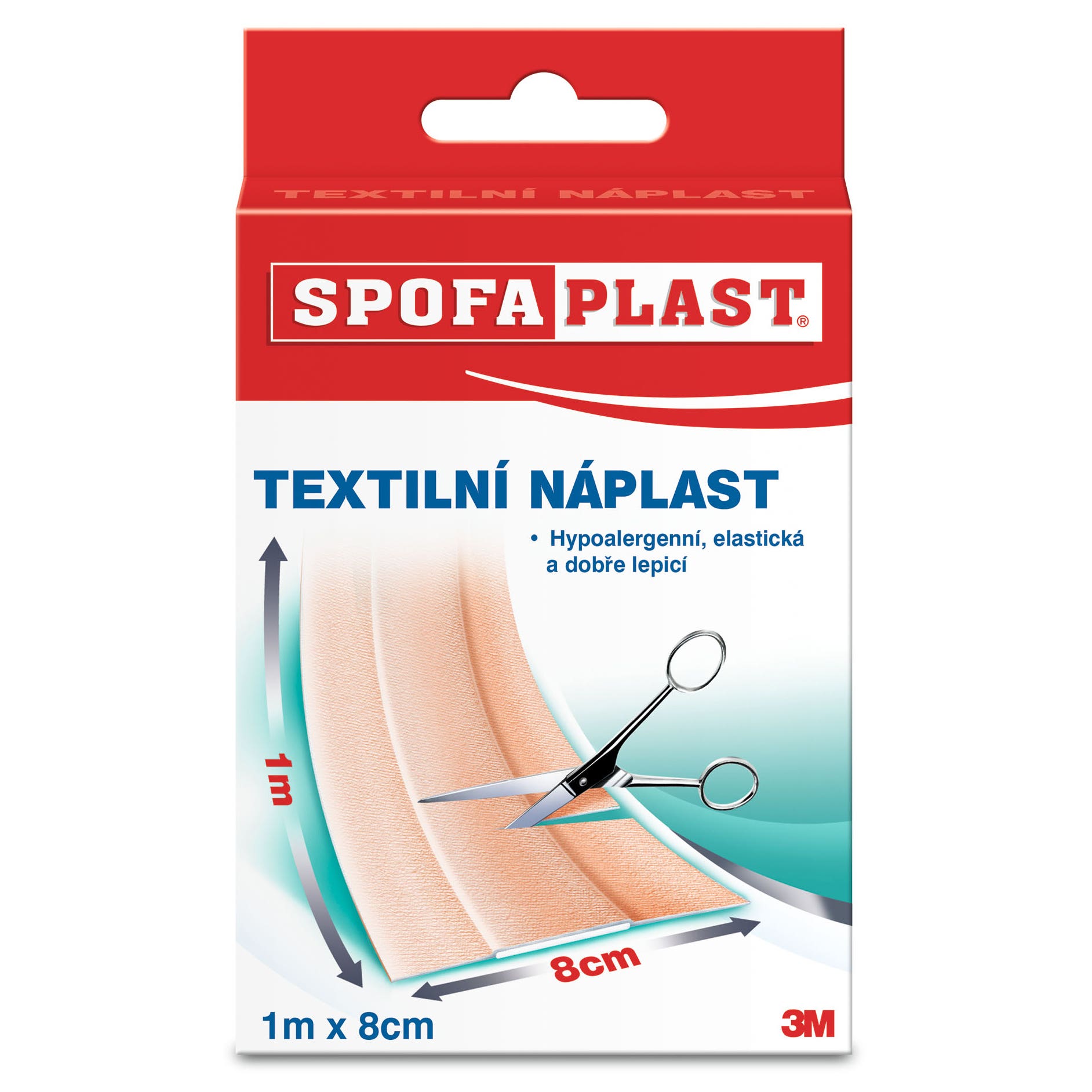 3M Spofaplast Textilní elastická náplast 1 m x 8 cm