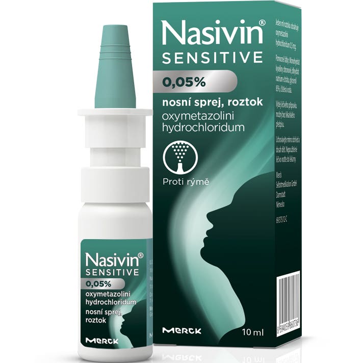 Nasivin Sensitive 0,05% nosní sprej pro dospělé a děti od 6 let 10ml