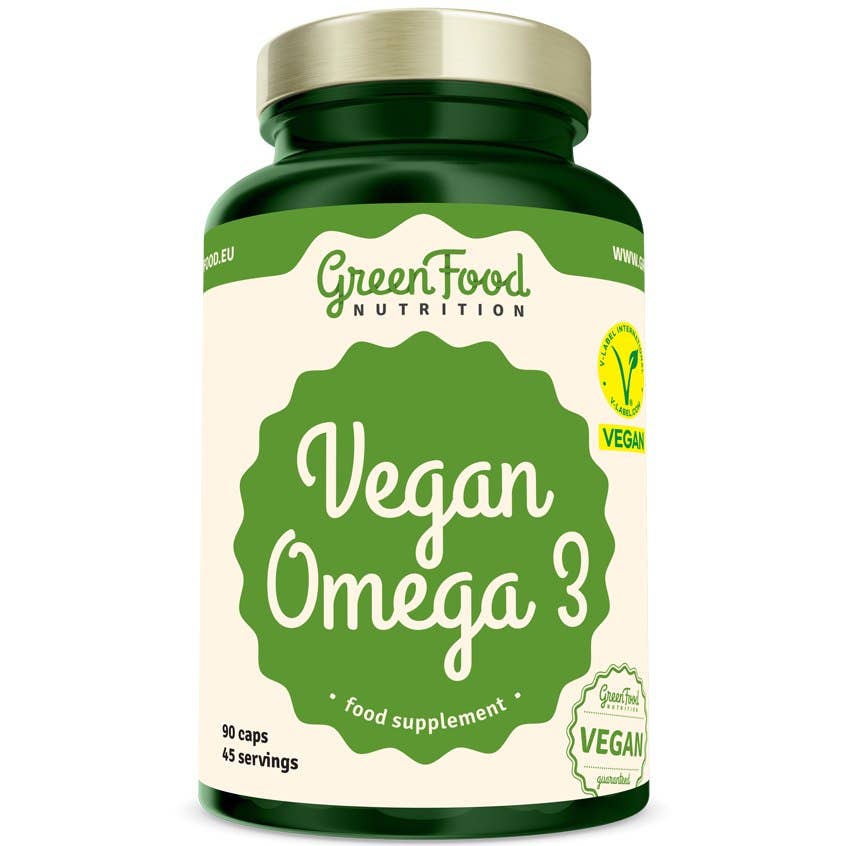 GreenFood Nutrition Vegan Omega 3 90 kapslí