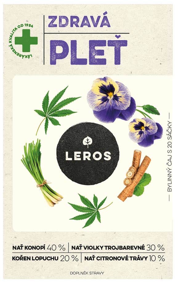 Leros Zdravá pleť 20 sáčků