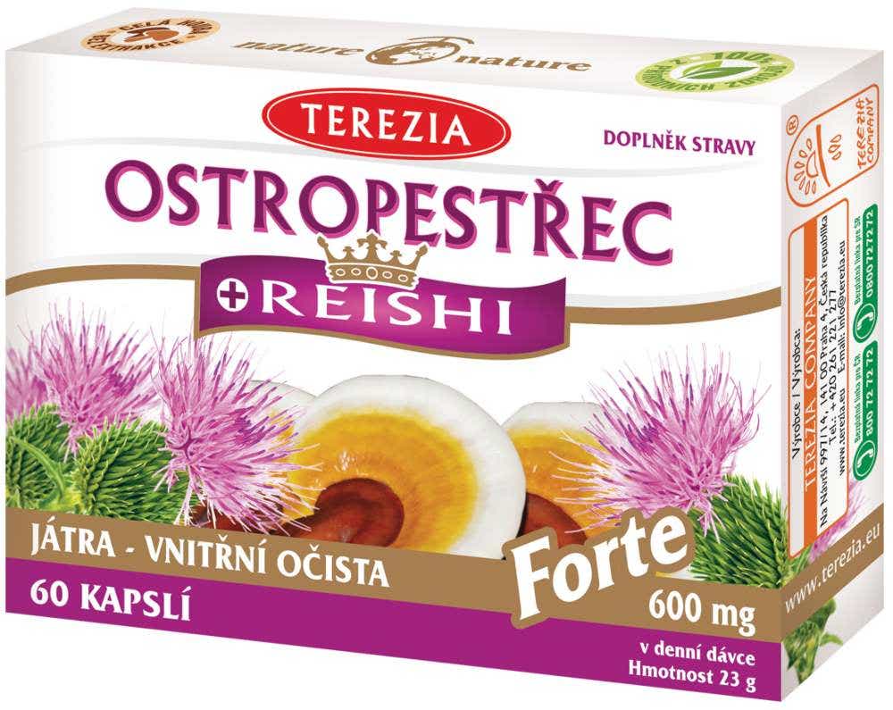 Terezia Ostropestřec + Reishi Forte 60 kapslí