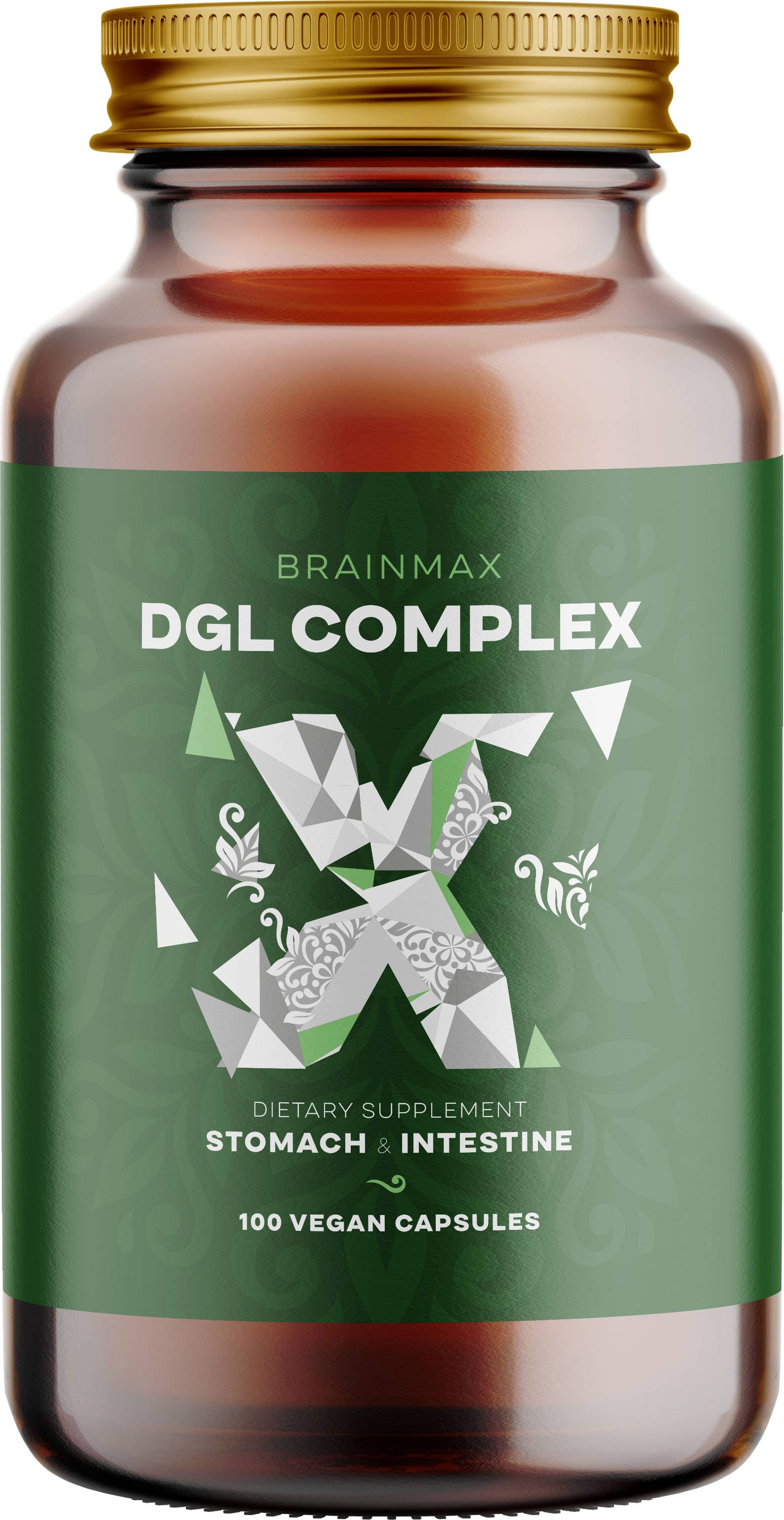 BrainMax DGL Complex (Deglycyrrhizinovaná lékořice), 100 rostlinných kapslí Obrázek