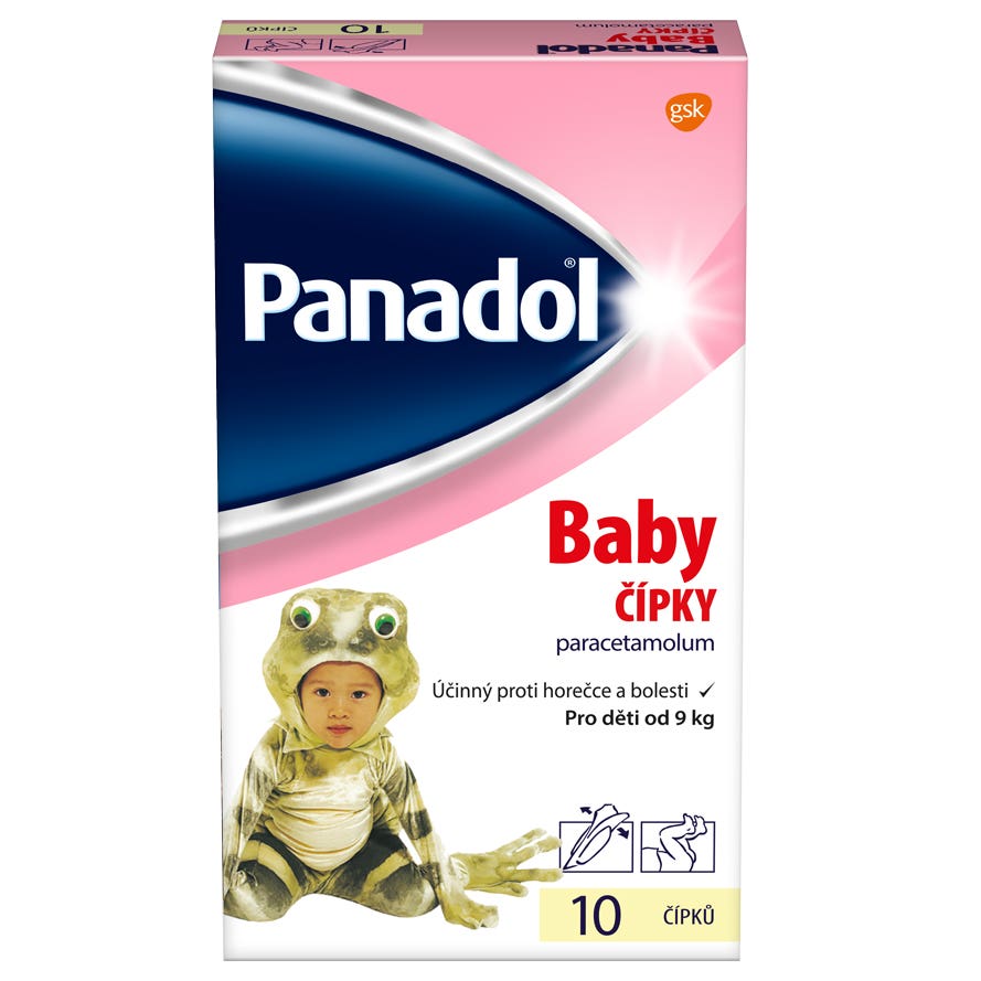 Panadol baby 125mg 10 čípků