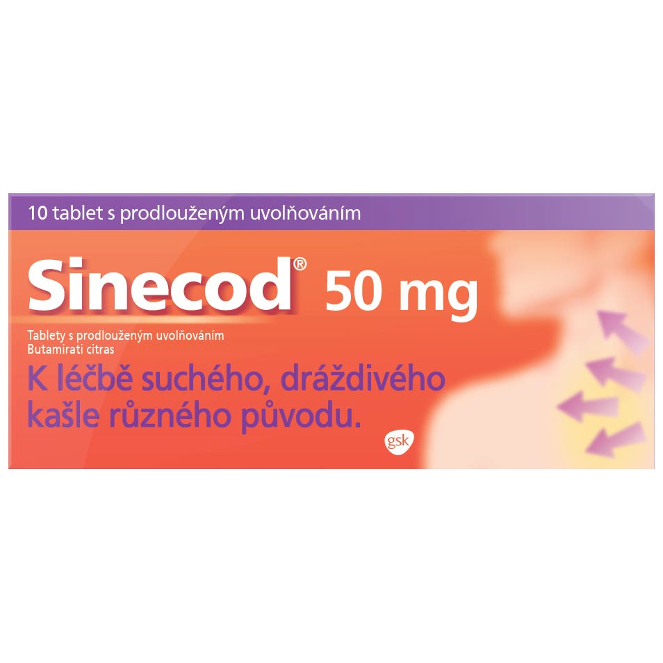 Sinecod 50mg 10 tablet
