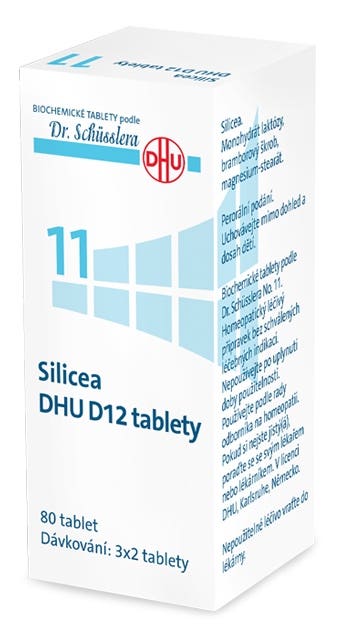 DHU Schüsslerovy soli - Silicea D12 80 tablet