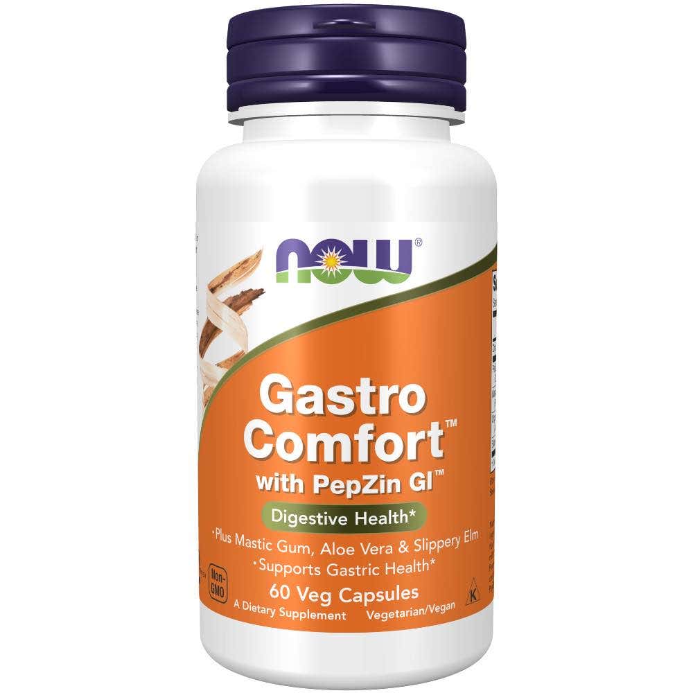 Now® Foods NOW Gastro Comfort s PepZin GI, 60 rostlinných kapslí Obrázek