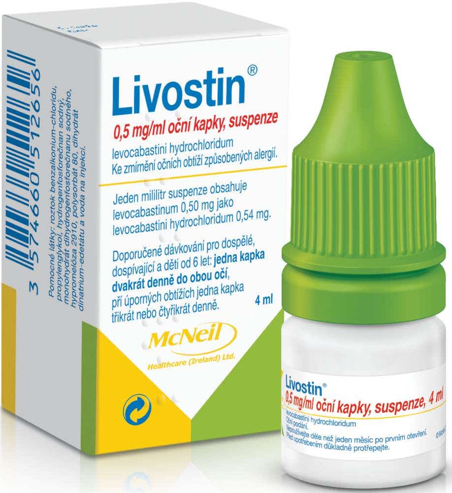 Livostin Oční kapky 0.5mg/ml 4 ml