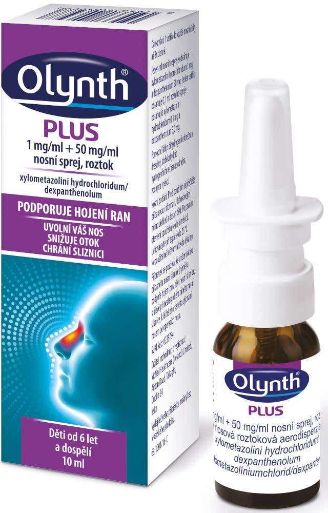 Olynth Nosní sprej Plus 1mg/ml+50mg/ml roztok 1x10ml
