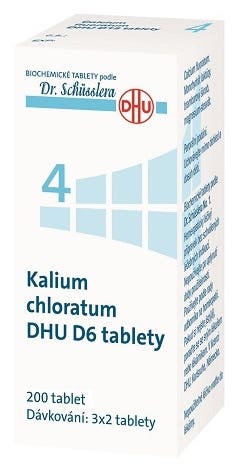 DHU Schüsslerovy soli - Kalium chloratum D6 200 tablet