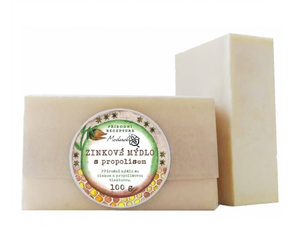Medarek Zinkové mýdlo s propolisem 100 g Obrázek
