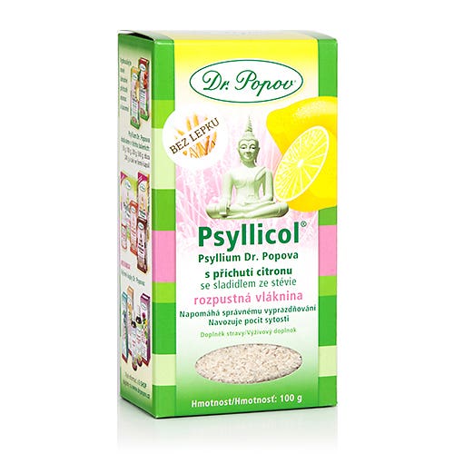 Dr. Popov Psyllicol s příchutí citronu 100 g