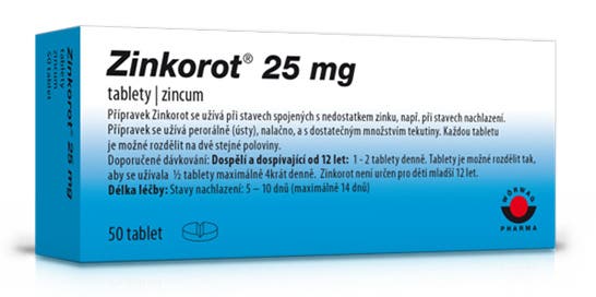 ZINKOROT POR 25MG TBL NOB 50 koupíte na Vitalpoint.cz