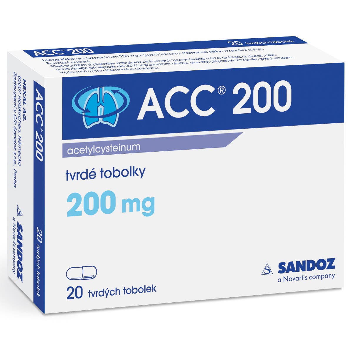 ACC 200 mg tvrdé tobolky, 20 kapslí