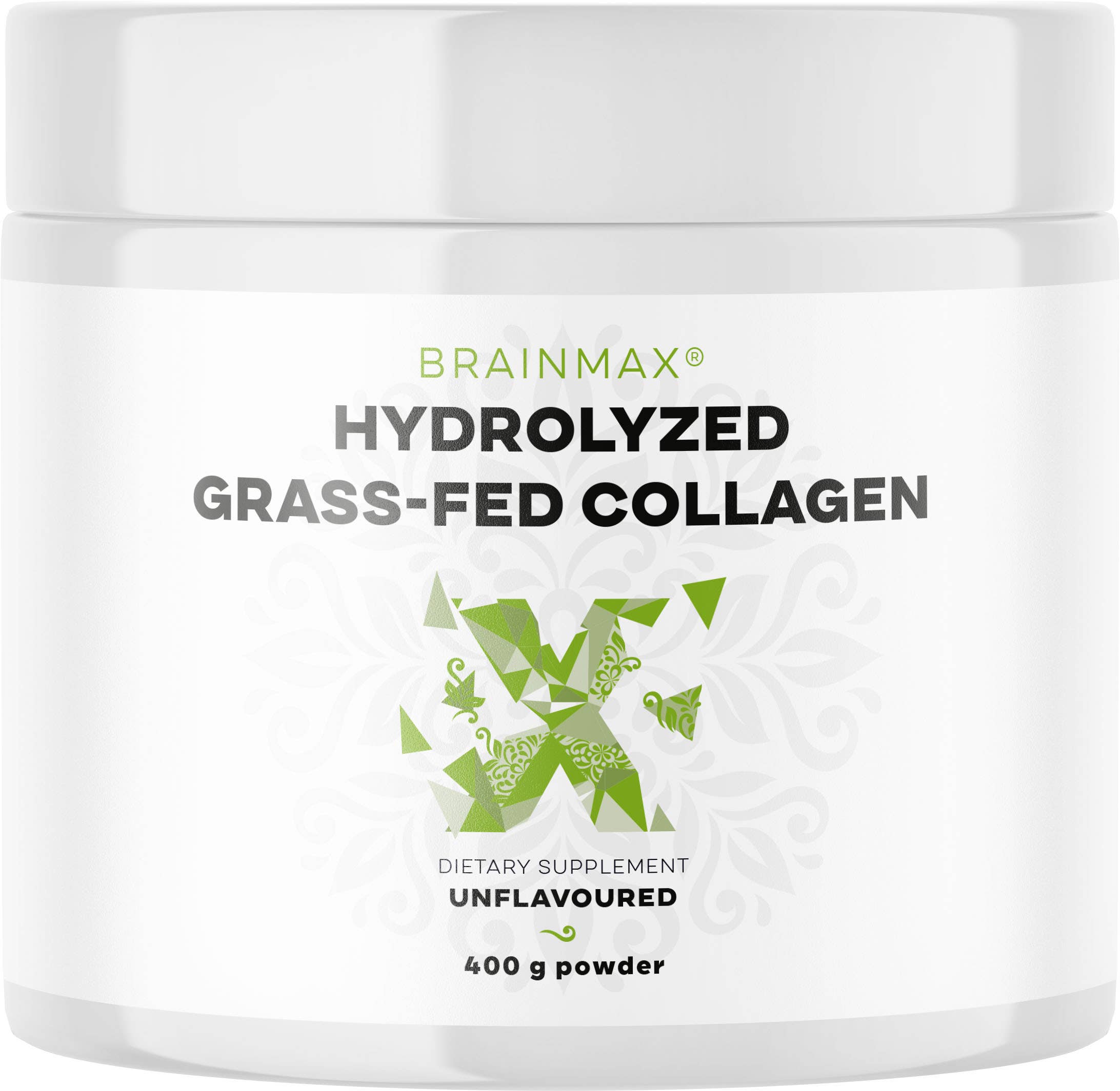 BrainMax Hydrolyzovaný Kolagen, Grass-fed Collagen, 400 g Obrázek