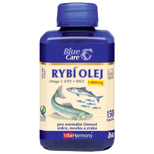 VitaHarmony Rybí olej Omega 3 1000 mg 150 tobolek