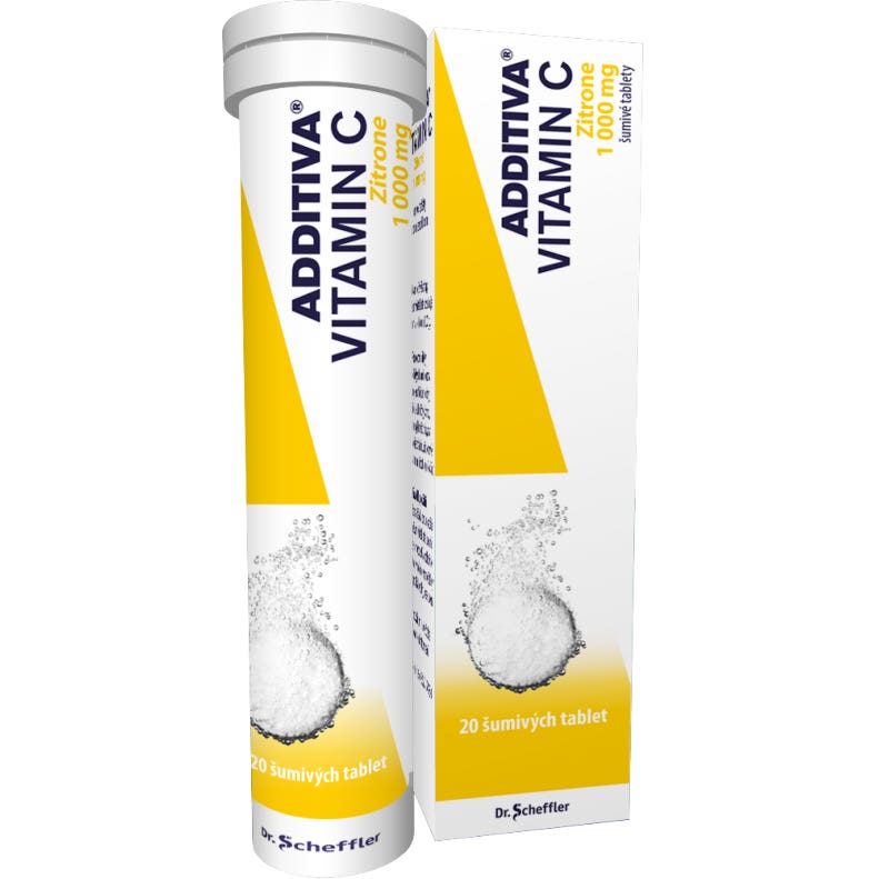 Additiva Vitamin C Zitrone 1000mg tbl.eff.20 koupíte na Vitalpoint.cz