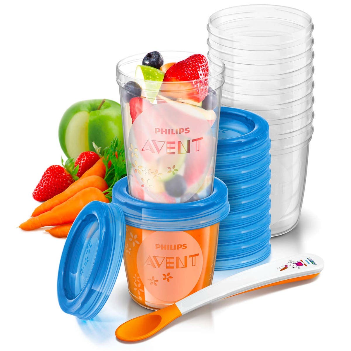 Avent Sada úložných pohárků na potraviny 