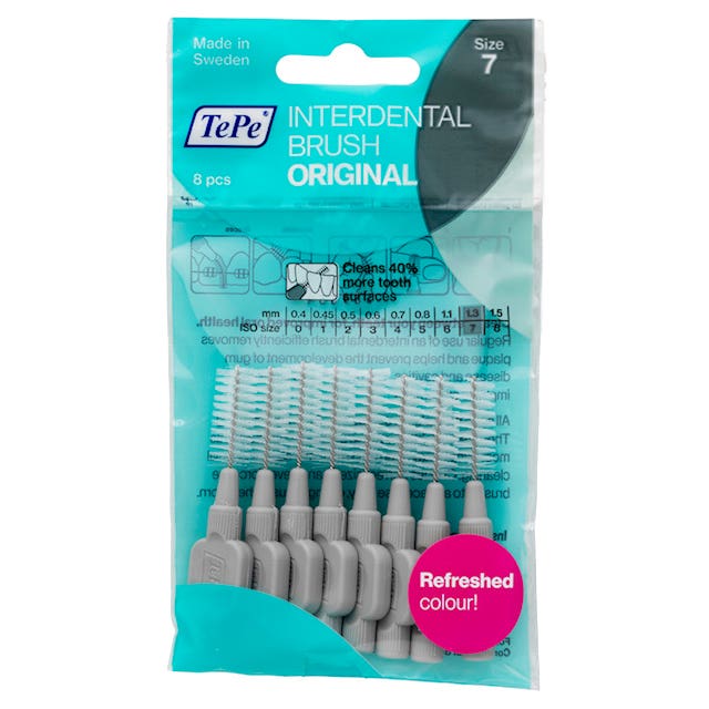 TePe Original mezizubní kartáčky 1,3 mm šedé, 8 ks