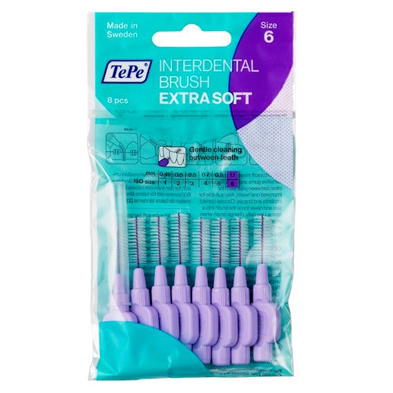 TePe Extra soft mezizubní kartáčky 1,1 mm světle fialové, 8 ks