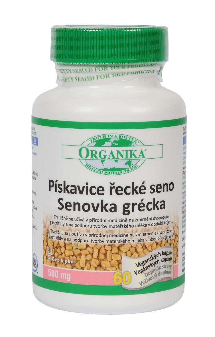 Organika Pískavice řecké seno 500 mg 60 kapslí Obrázek