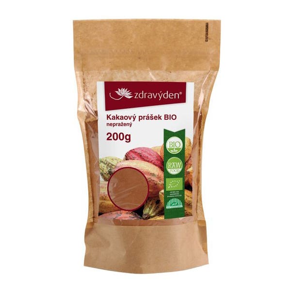 Zdravý den Kakaový prášek BIO nepražený 200g
