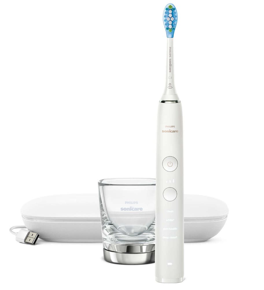 Philips Sonicare DiamondClean 9000 Sonický zubní kartáček nové generace s aplikací bílý HX9911/27