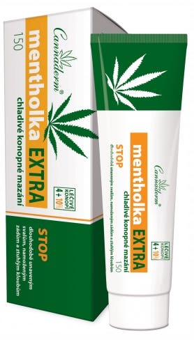 Cannaderm Mentholka extra konopné mazání 150 ml