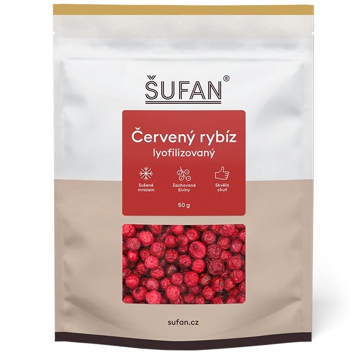 Šufan Červený rybíz lyofilizovaný 50 g