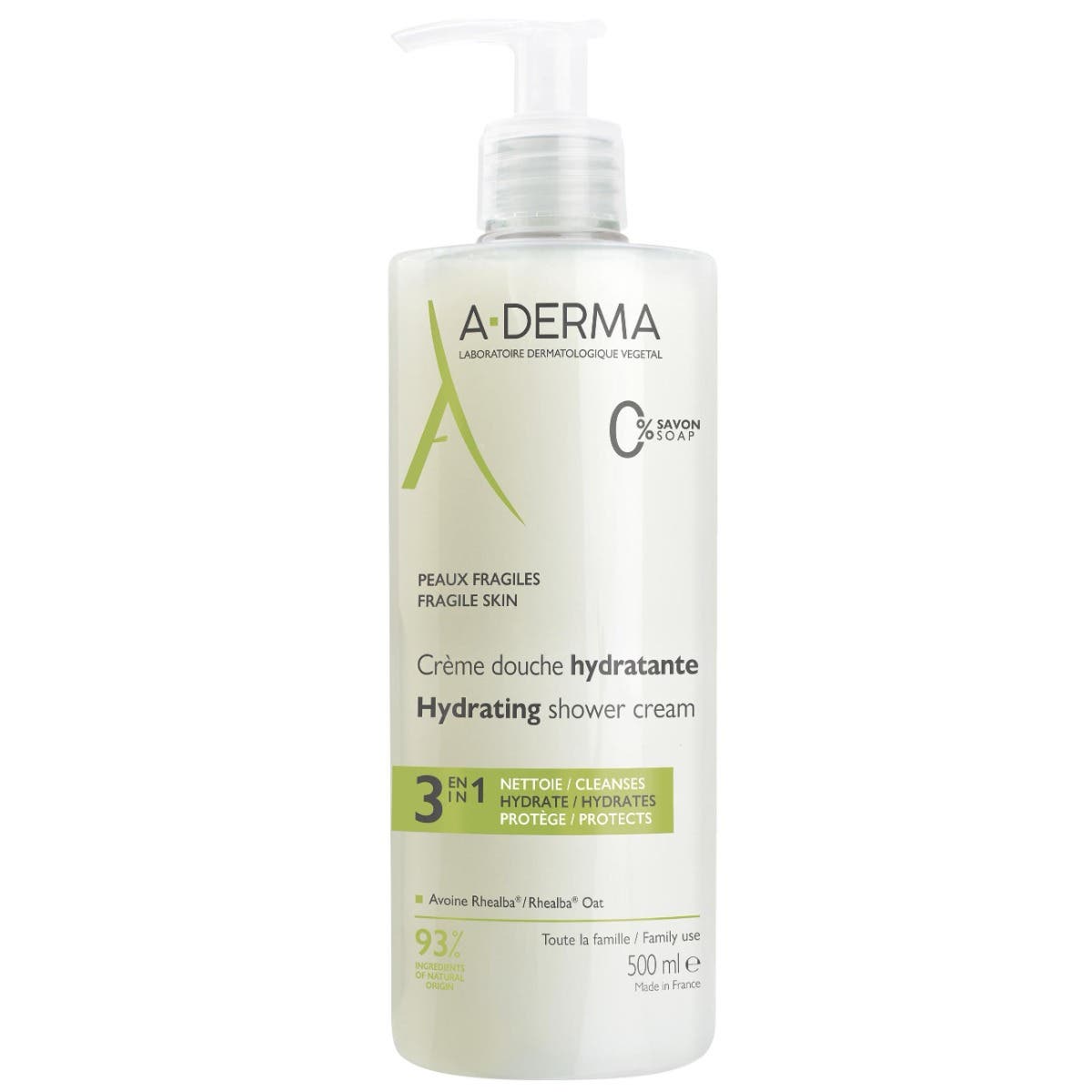 A-Derma Hydratační sprchový gel 500ml Obrázek