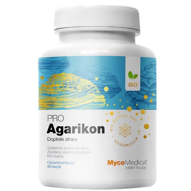 MycoMedica Agarikon PRO BIO 90 rostlinných kapslí