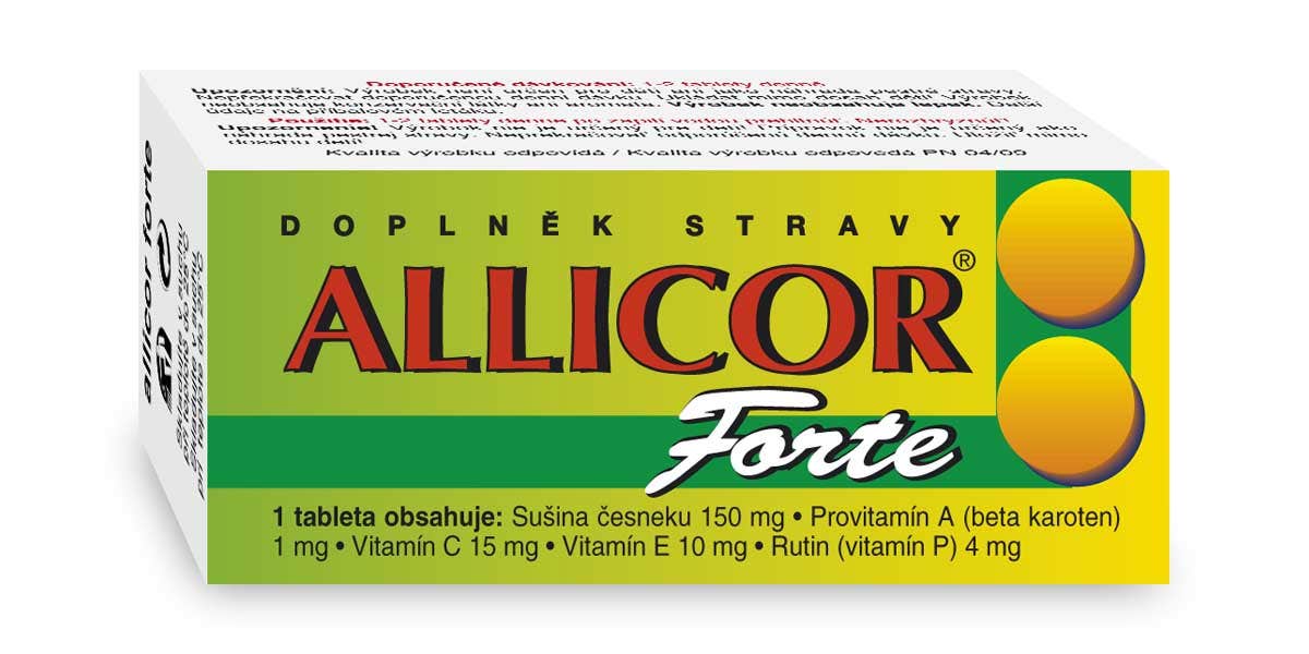 Naturvita Allicor Forte česnek s vitamíny 60 tablet