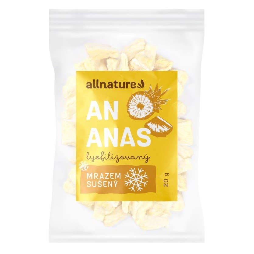 Allnature Ananas sušený mrazem kousky 20 g Obrázek