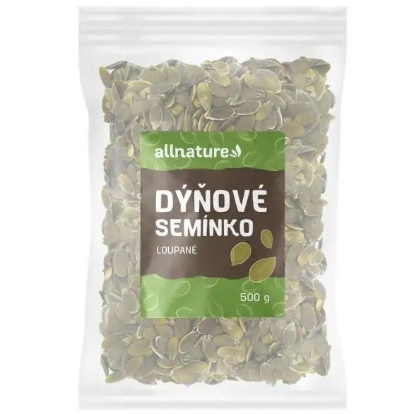 Allnature Dýňové semínko loupané 500 g Obrázek