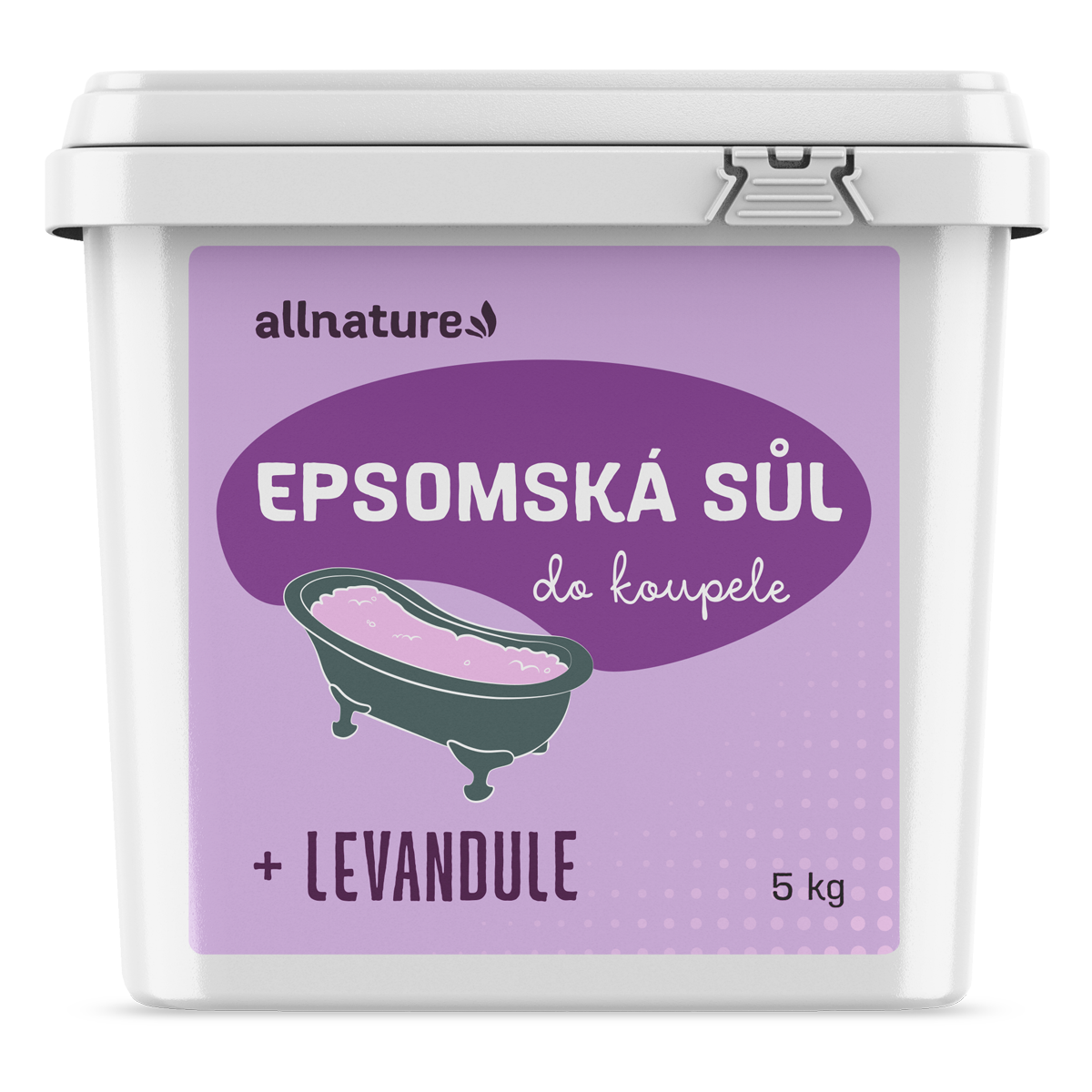 Allnature Epsomská sůl Levandule 5 kg