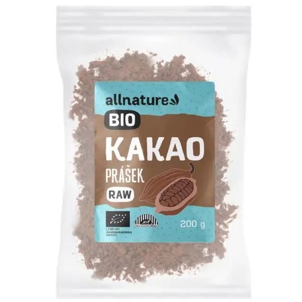 Allnature Kakaový prášek BIO RAW 200 g Obrázek