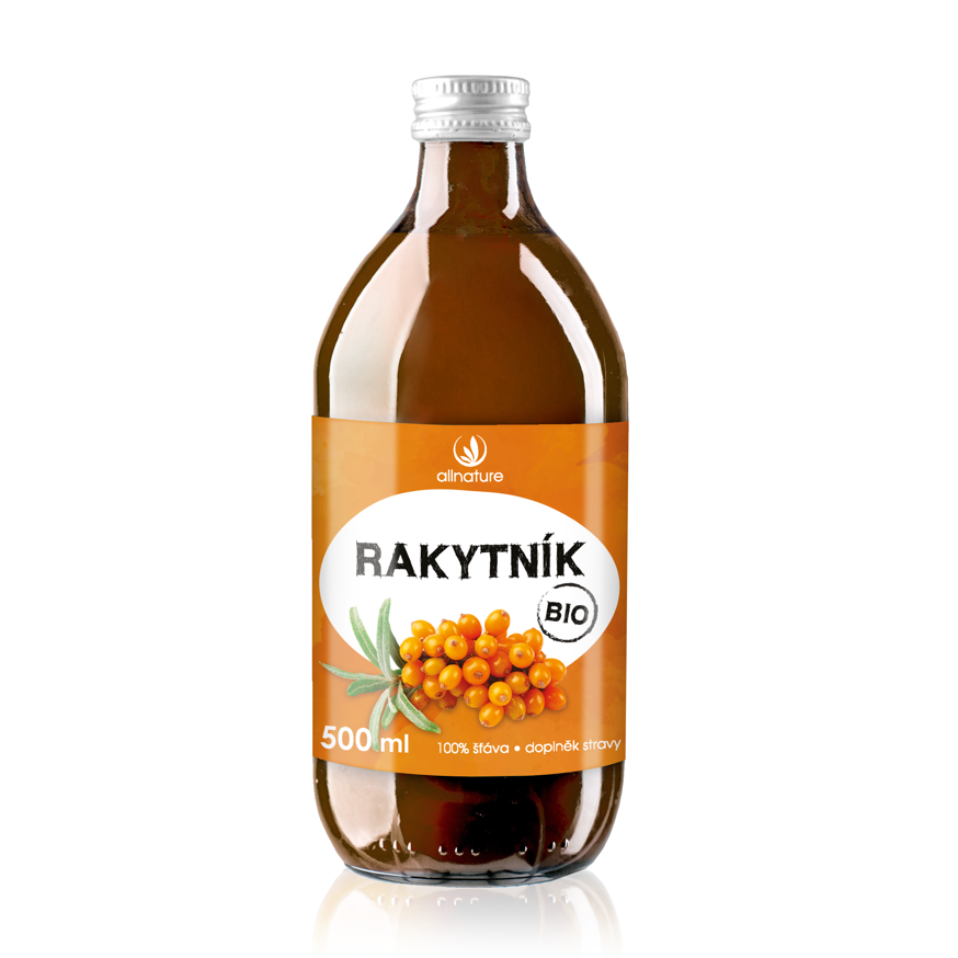 Allnature Rakytníková šťáva 100 % BIO 500 ml
