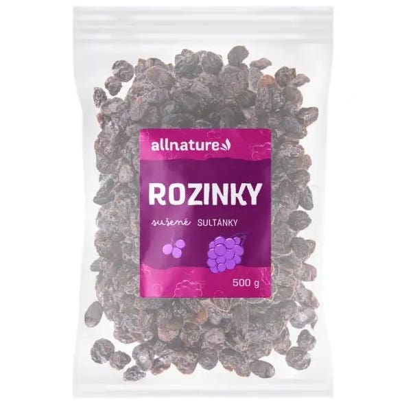 Allnature Rozinky sultánky 500 g Obrázek